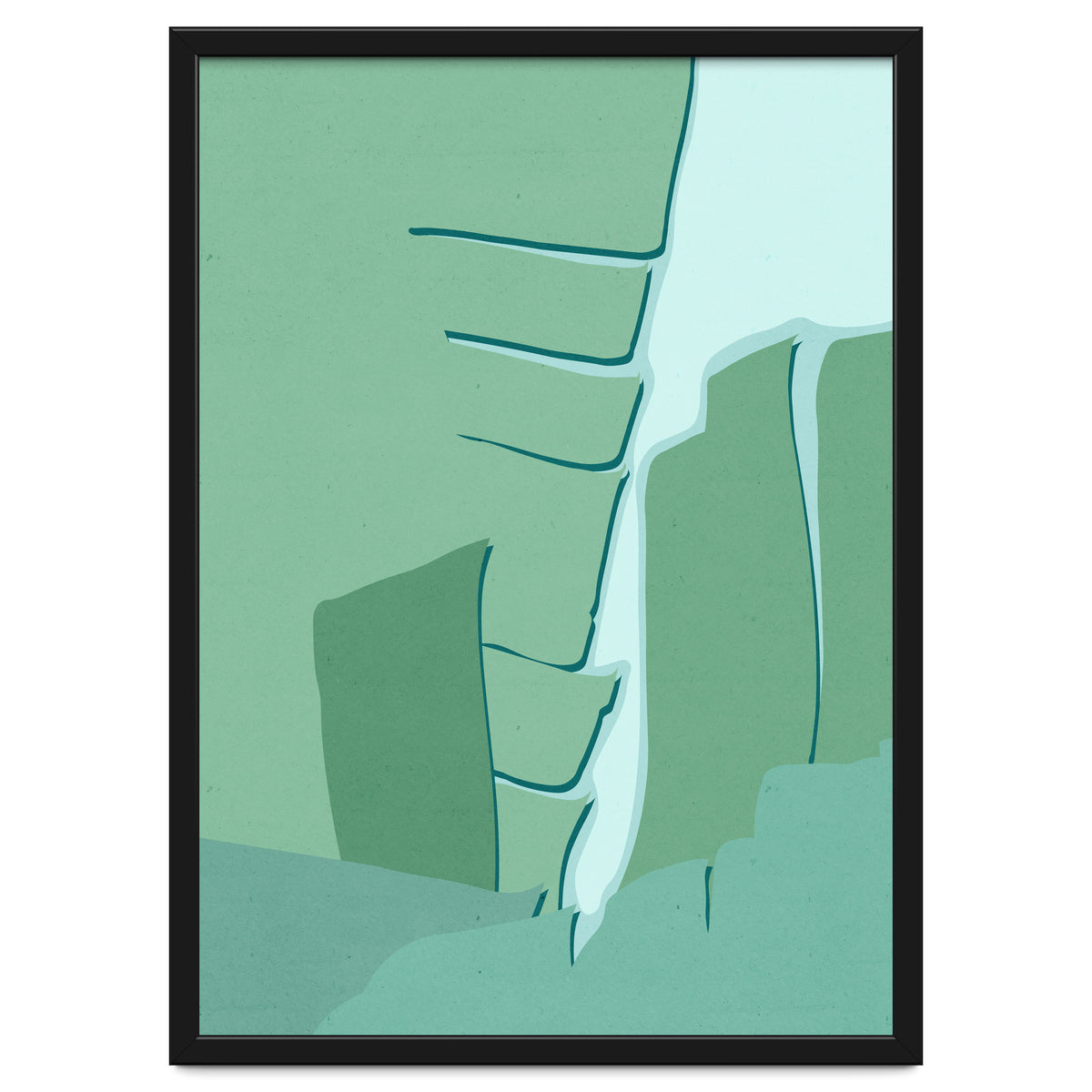 Abstract Banana Leaves One - Greener Eden