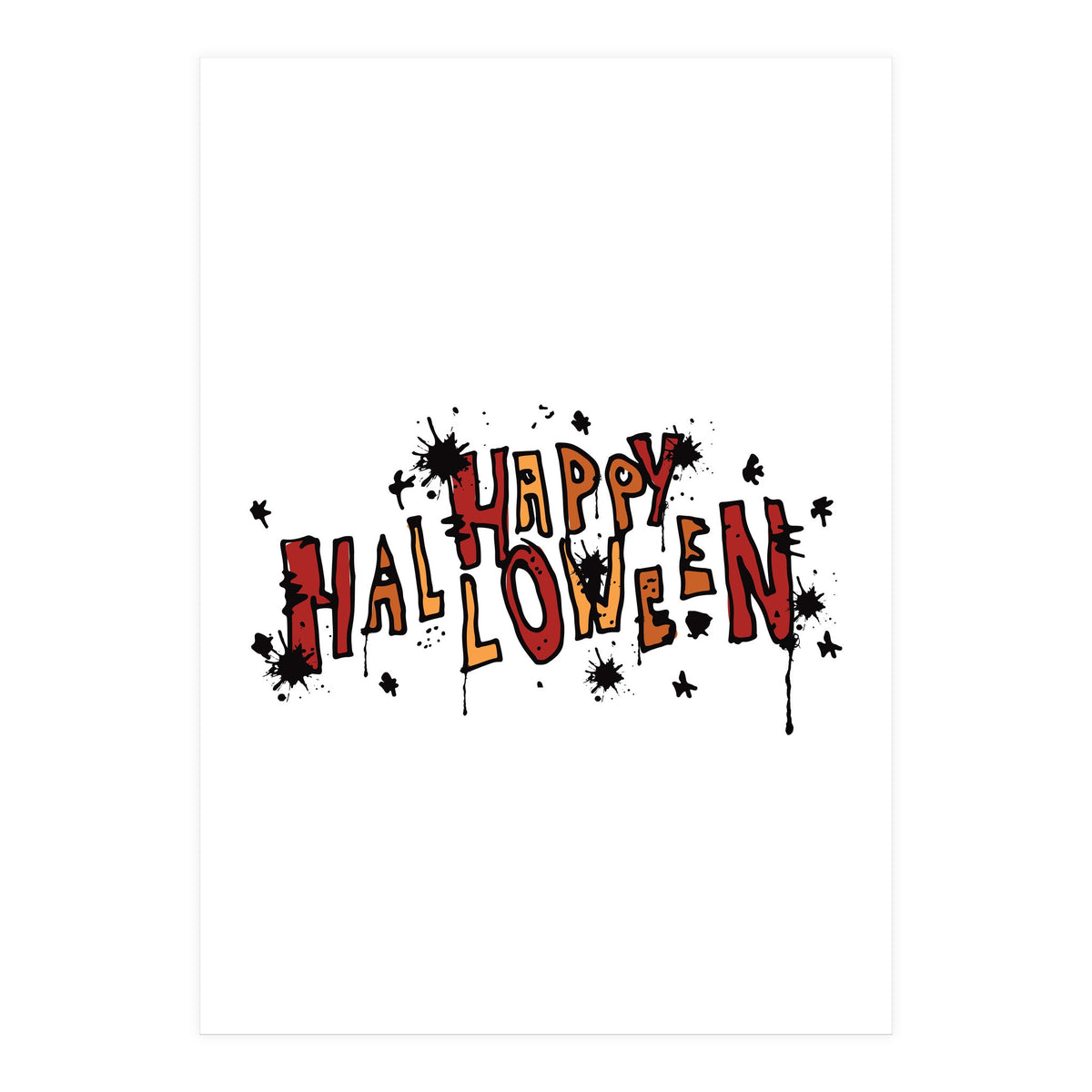 Happy Halloween Sketch (Print Only)