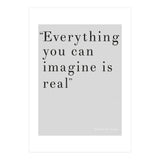 Everything You Can Imagine By Picasso, Grey (Print Only) thumbnail