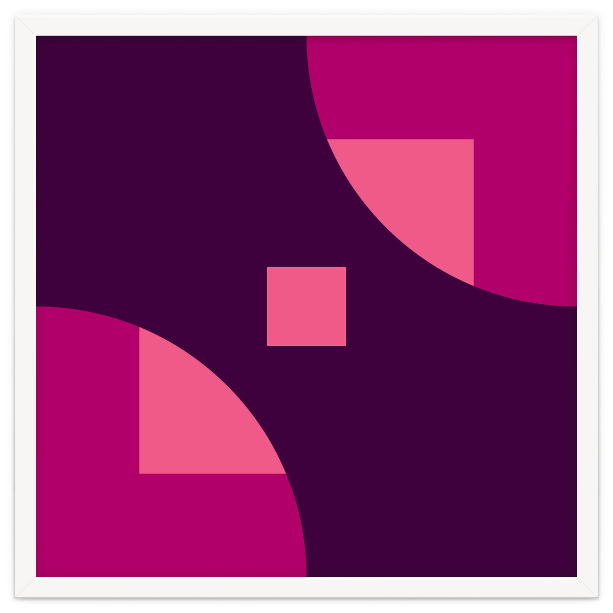 Geometric Shapes No. 1 - purple & pink squares