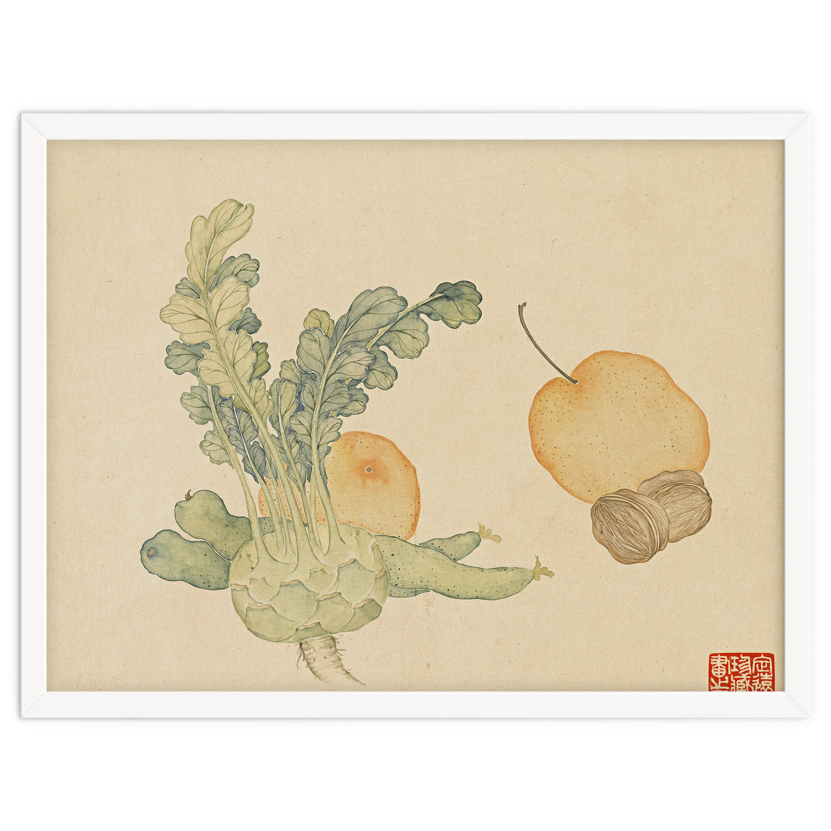 Wang Chengpi ~flowers And Vegetables, Vegetables, Fruits, Epiphyllum, Pears, Peppers