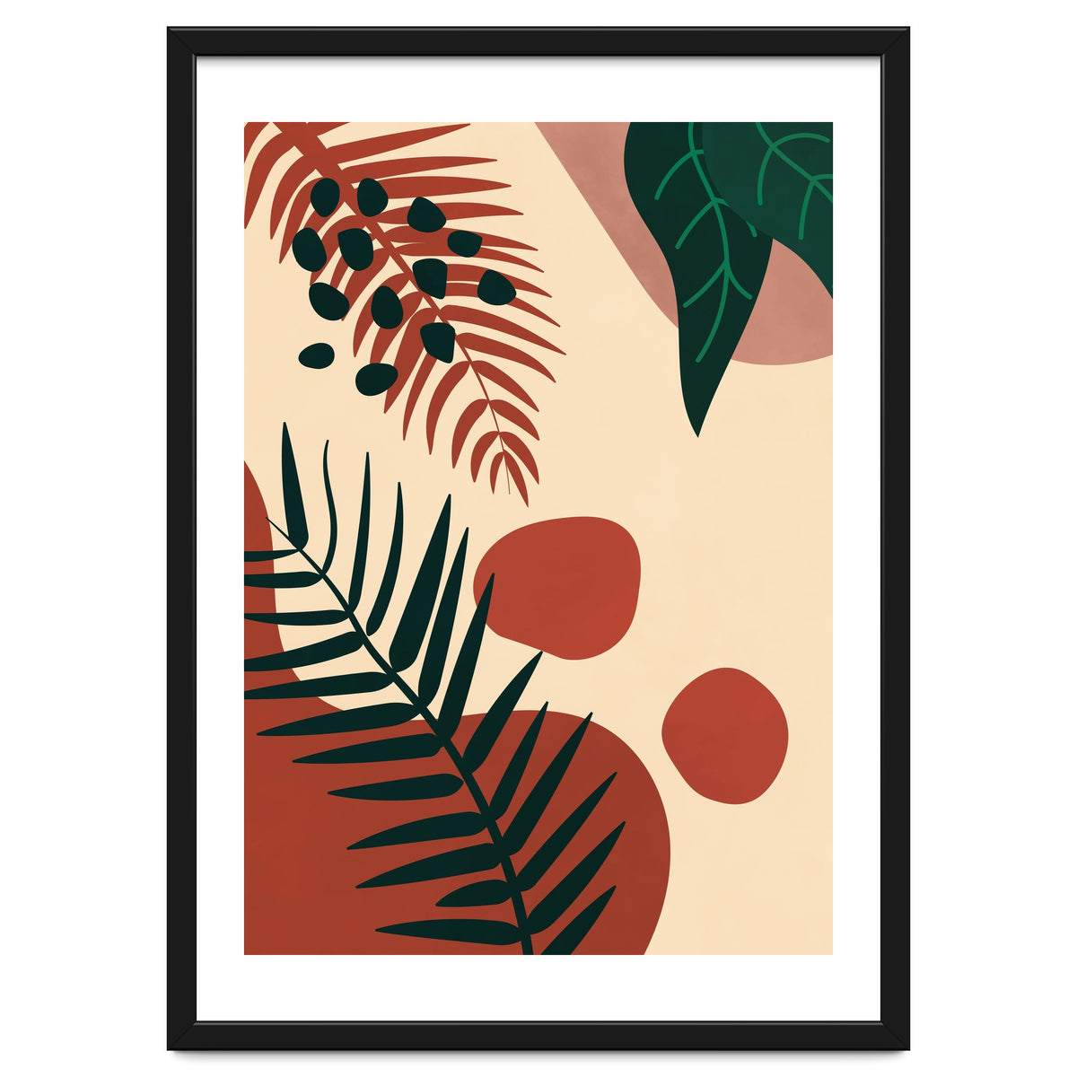 Abstract Palm Leaf