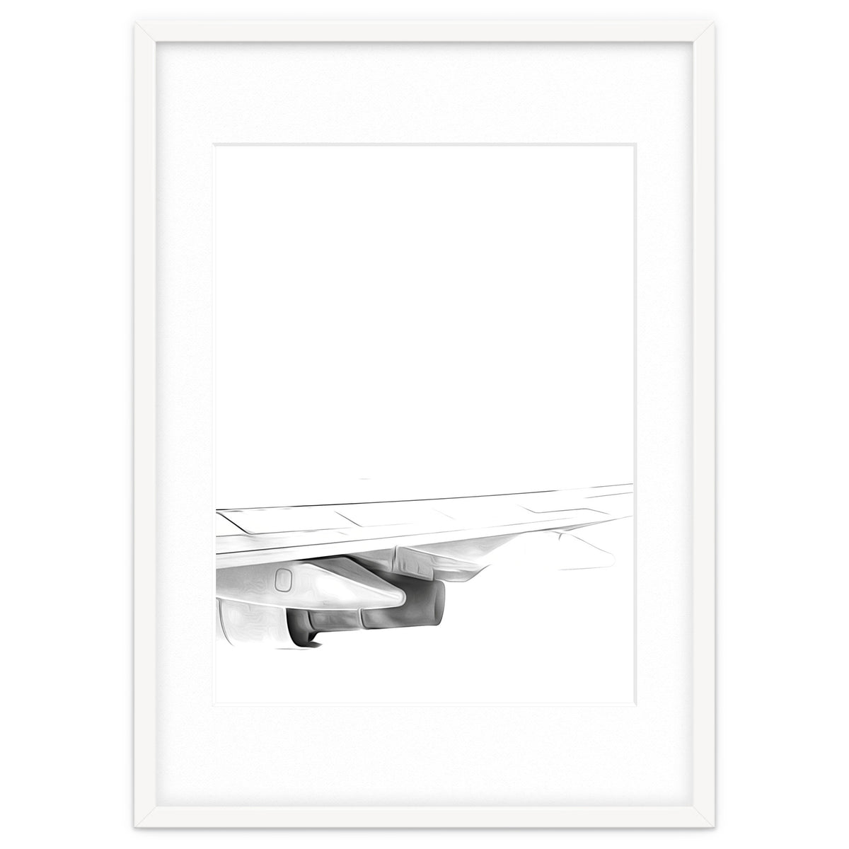 Black and White Airplane
