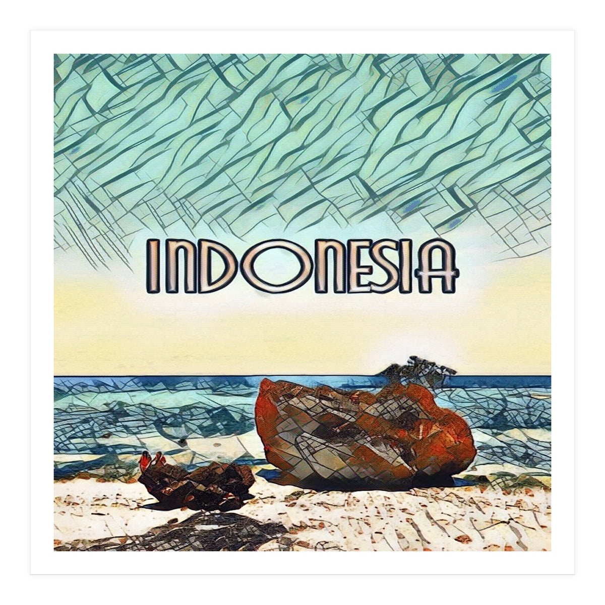 Labuan Sait Beach, Indonesia. (Print Only)