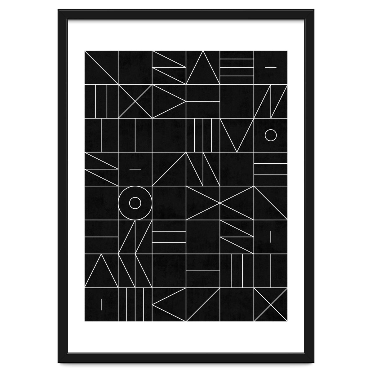 My Favorite Geometric Patterns No.9 - Black