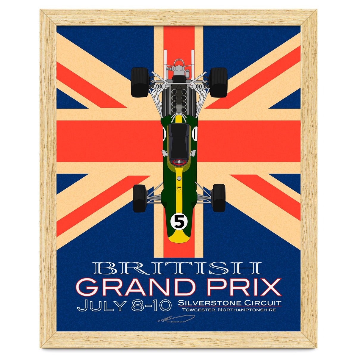 British Grand Prix poster