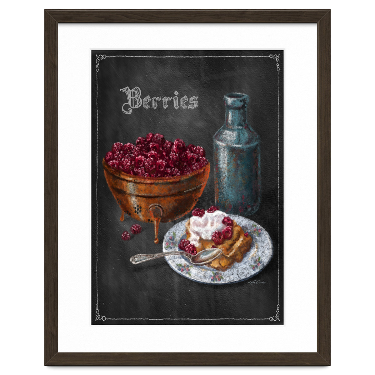 Berries Chalkboard Art