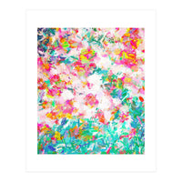 Painted Joy | Abstract Botanical Floral Nature Painting | Spring Meadow Garden (Print Only)