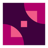 Geometric Shapes No. 1 - purple & pink squares (Print Only) thumbnail