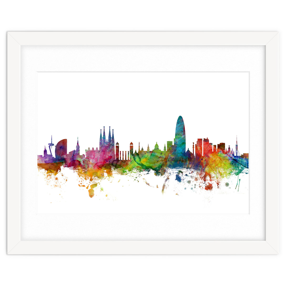 Barcelona Spain Skyline