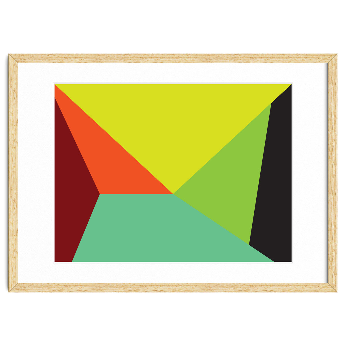 Geometric Shapes No. 31 -  yellow, orange & green