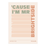 The Killers - Mr Brightside (Print Only) thumbnail