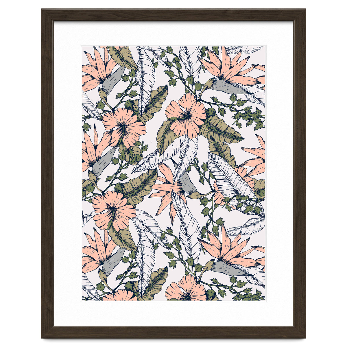 Tropical pattern pastel
