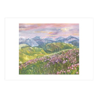 Sunset in the mountains (Print Only)
