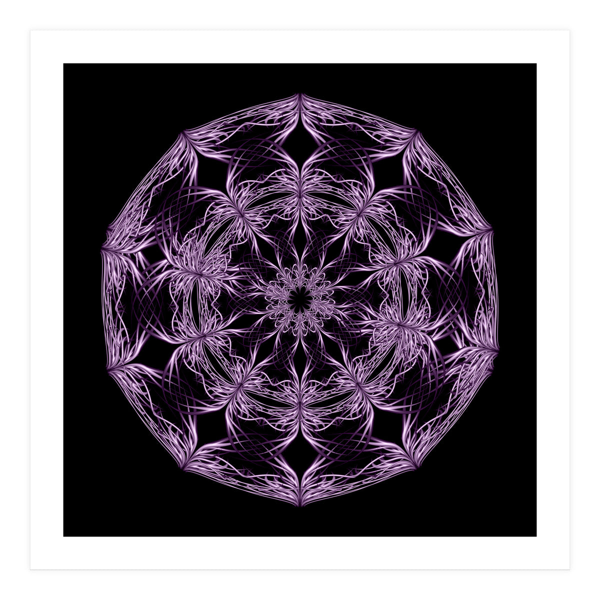 Mandala purple and black (Print Only)