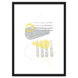 Watercolor Shapes No. 3 | Illuminating Yellow & Ultimate Grey thumbnail