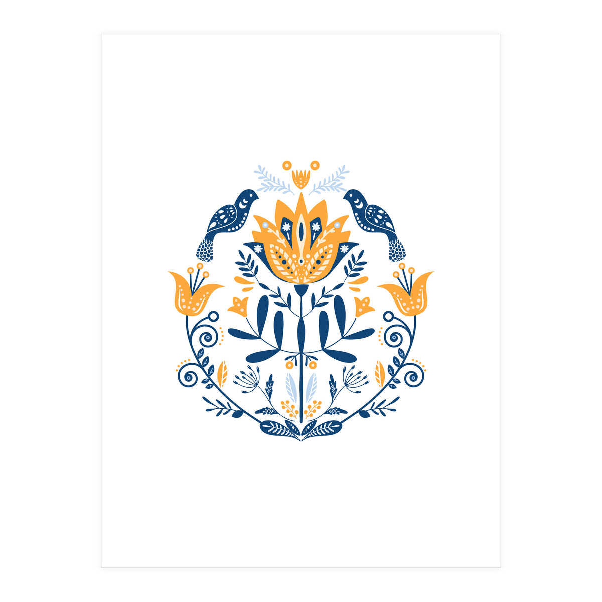 Scandinavian Folk Art  (Print Only)