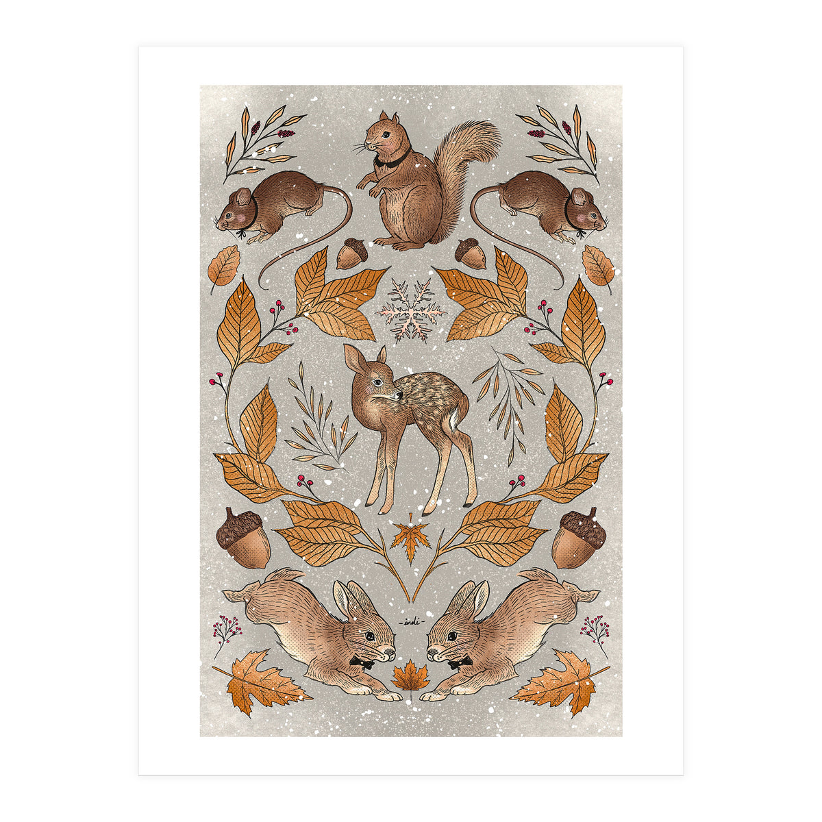 Christmas Animals (Print Only)