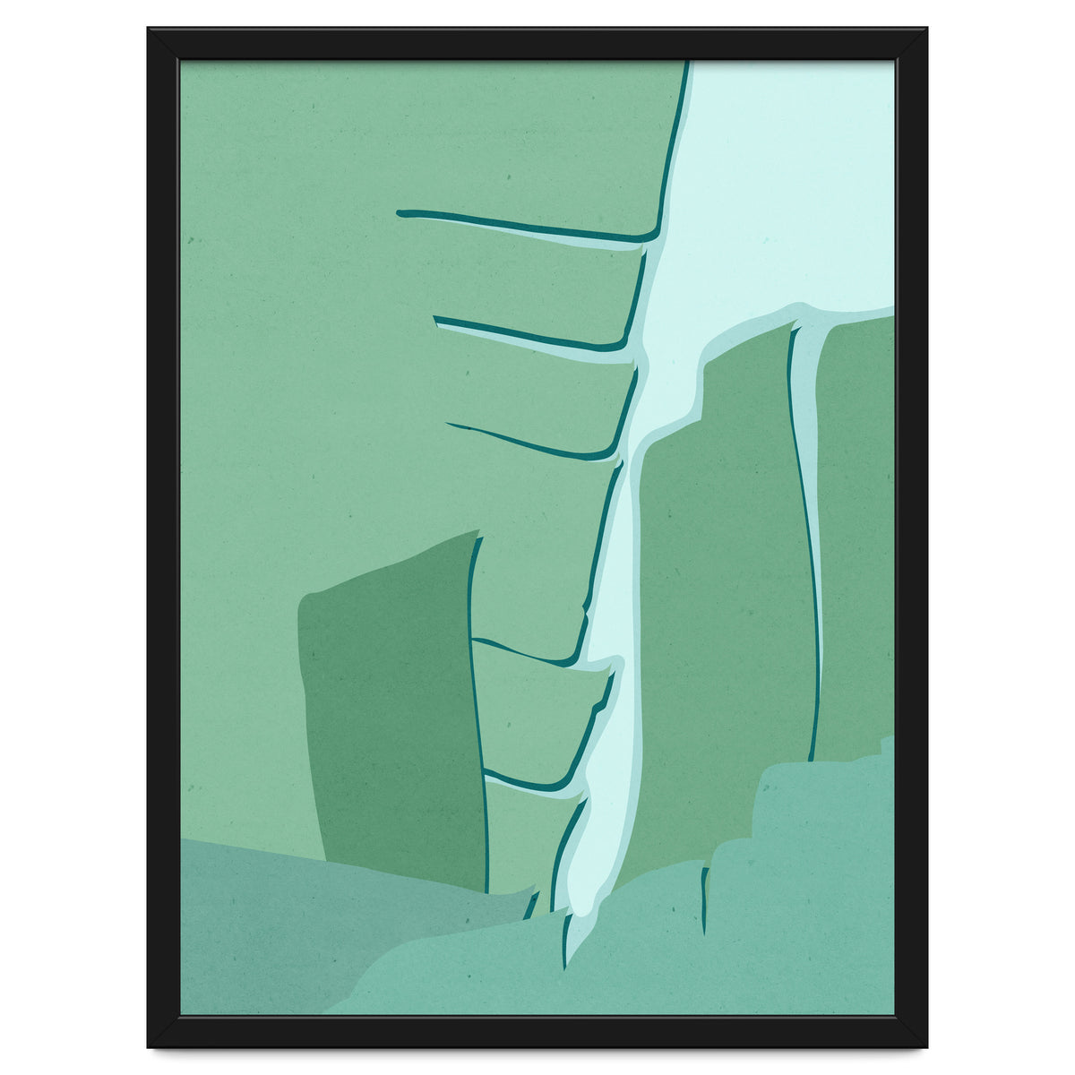 Abstract Banana Leaves One - Greener Eden