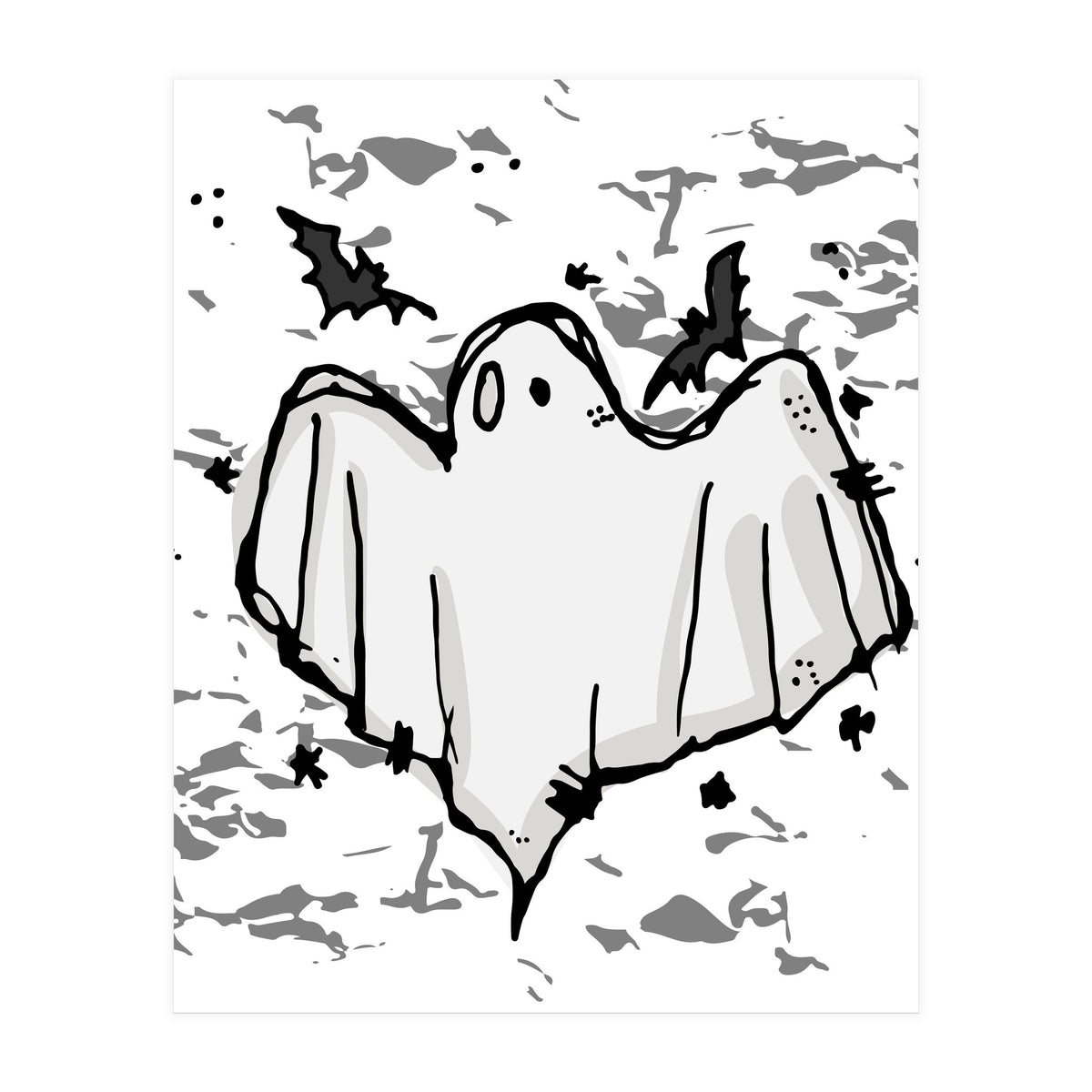 Ghost Scribble sketch (Print Only)