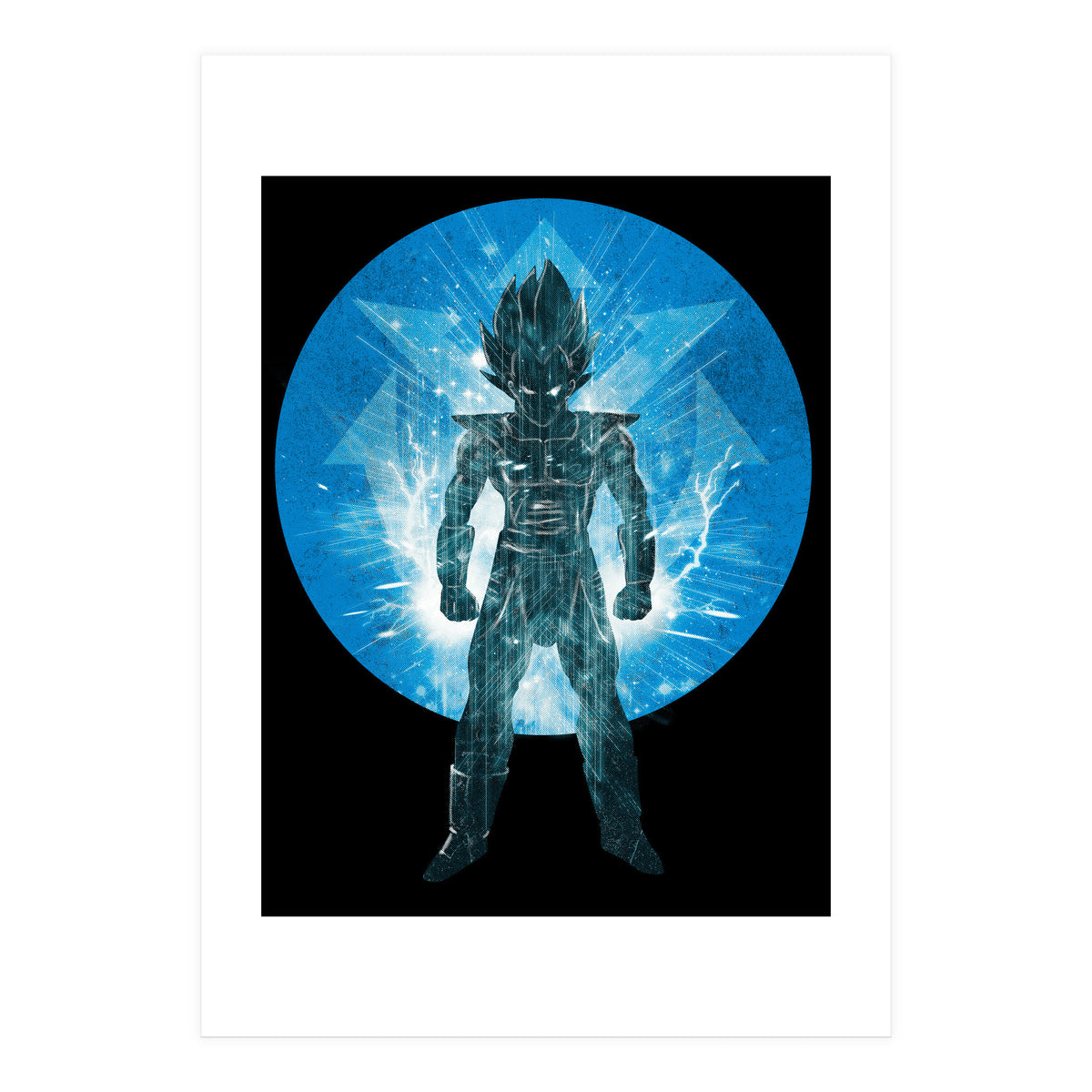 Blue Super Sayan V2 (Print Only)