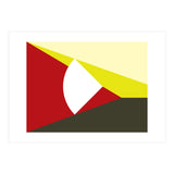Geometric Shapes No. 13 - red, brown & yellow (Print Only) thumbnail