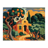 Orange House, Orange Tree Painting (Print Only) thumbnail