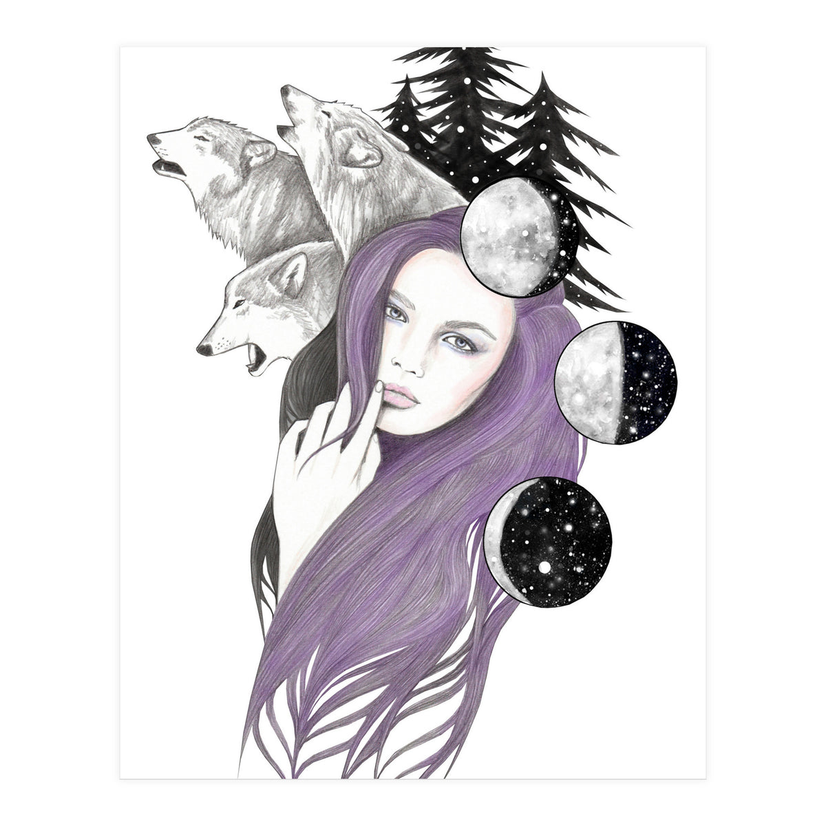 Three Moons (Print Only)