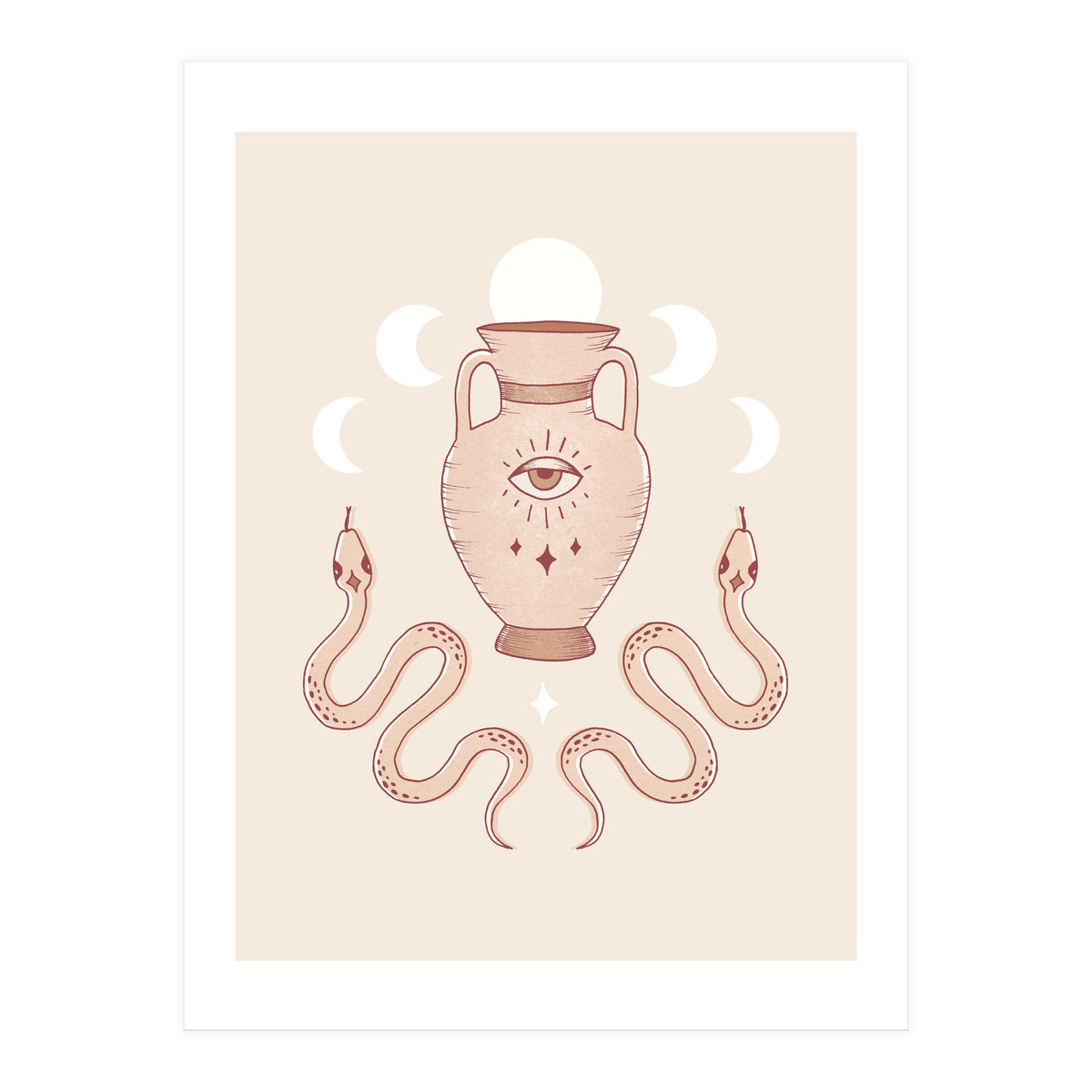 Terracotta Snakes (Print Only)