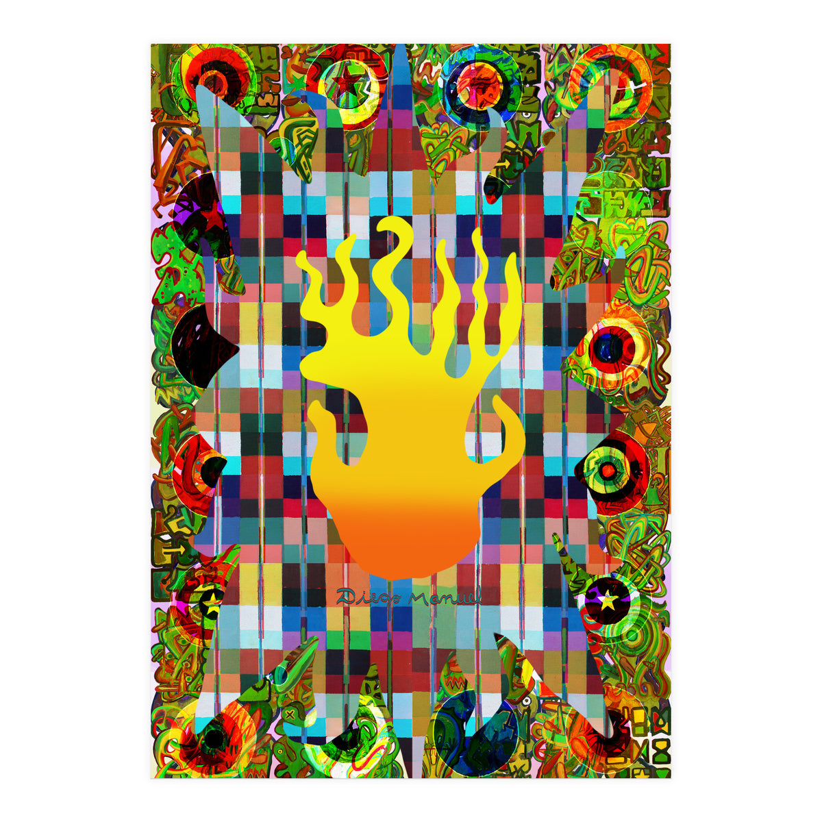 Fuego Y Graffiti 1 (Print Only)