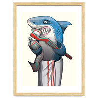 Great White Shark Brushing Teeth