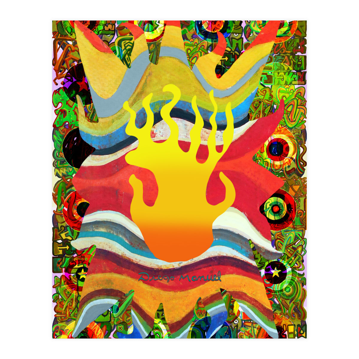 Fuego Y Graffiti 7 (Print Only)