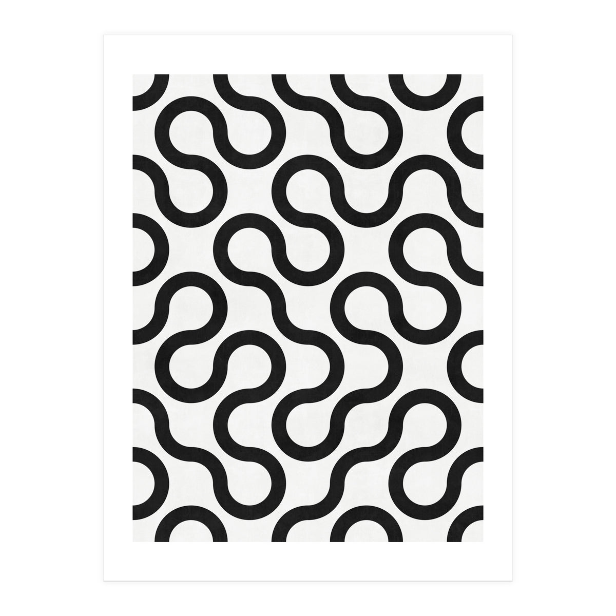 My Favorite Geometric Patterns No.28 - White (Print Only)