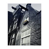 Amsterdam. House With Yellow Flowers. (Print Only)
