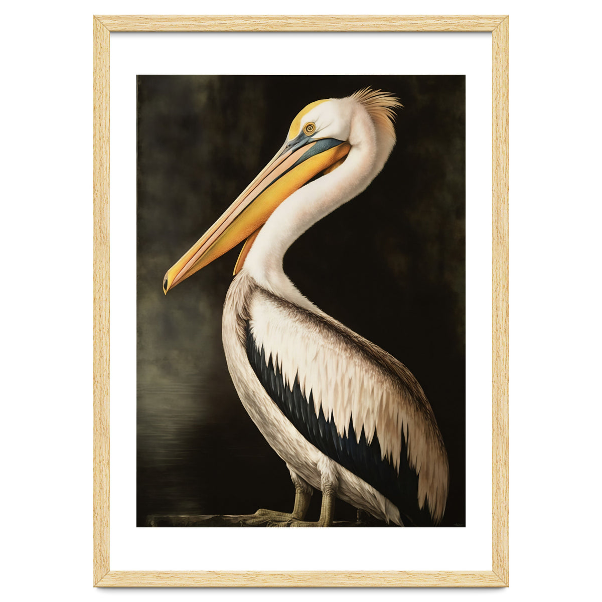 Pelican Oil Painting