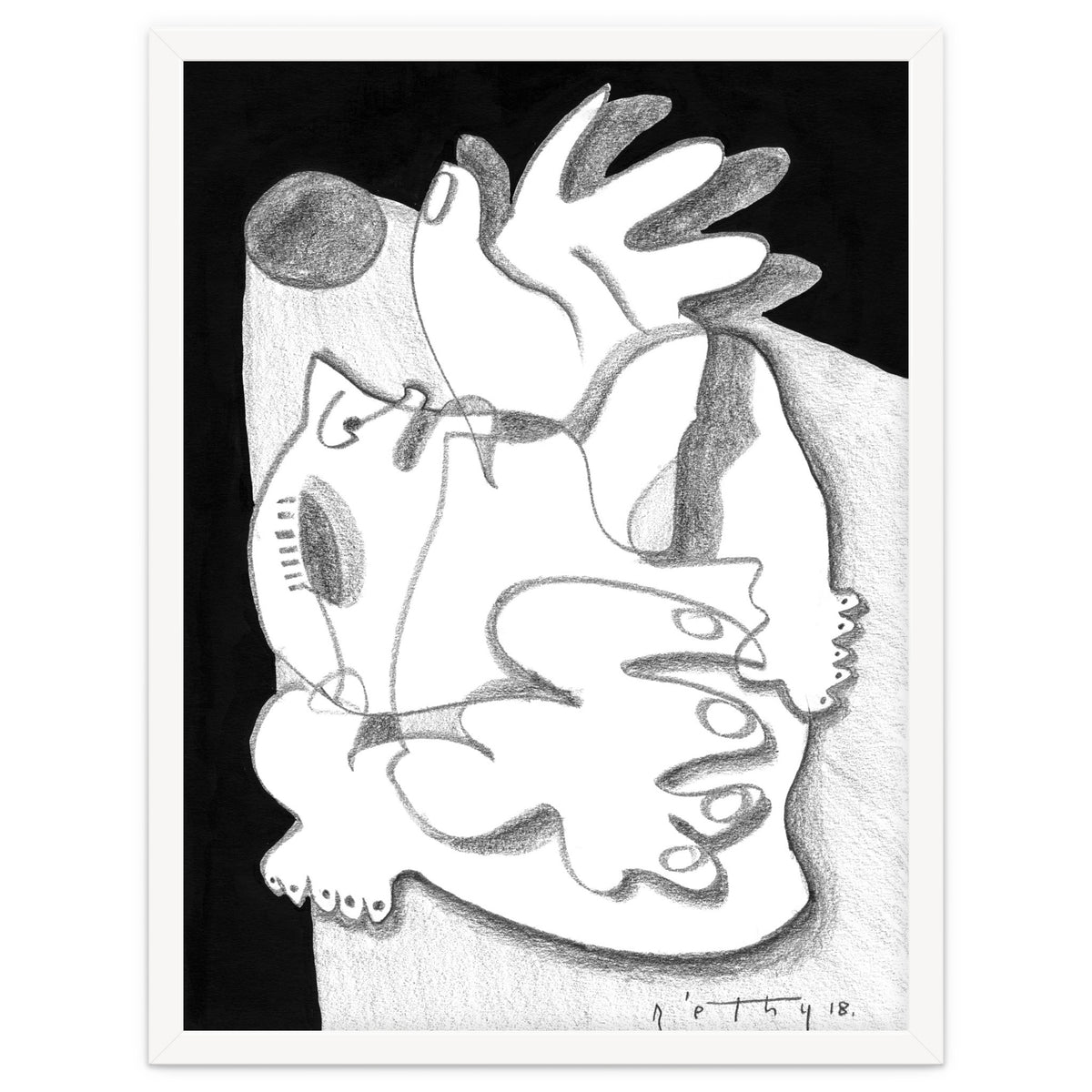 Dying in the Spotlight - b&w