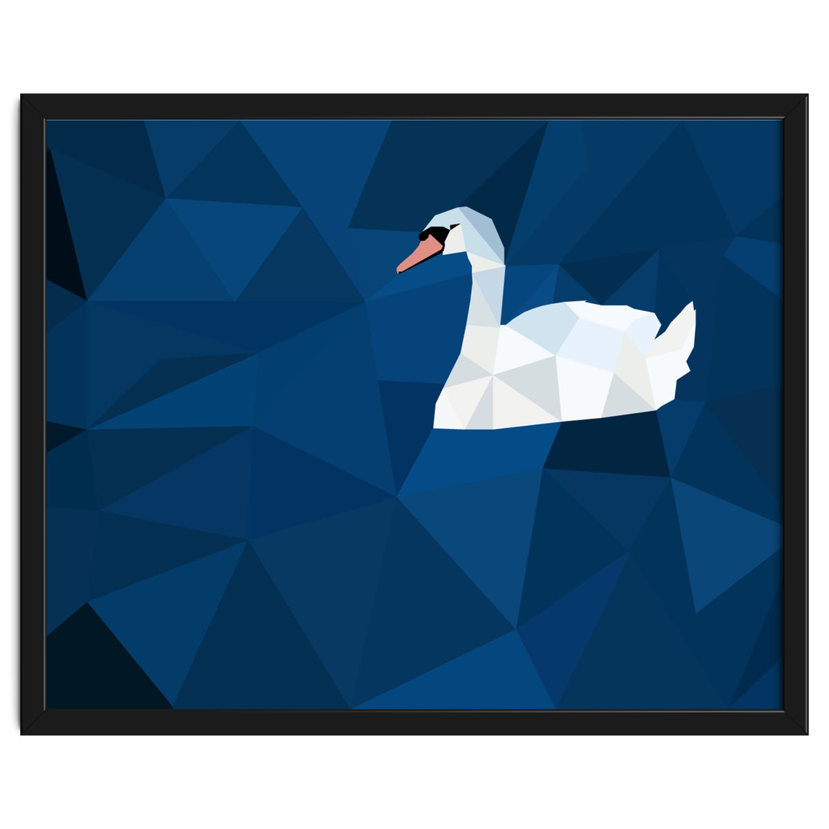Swan In Water Artwork
