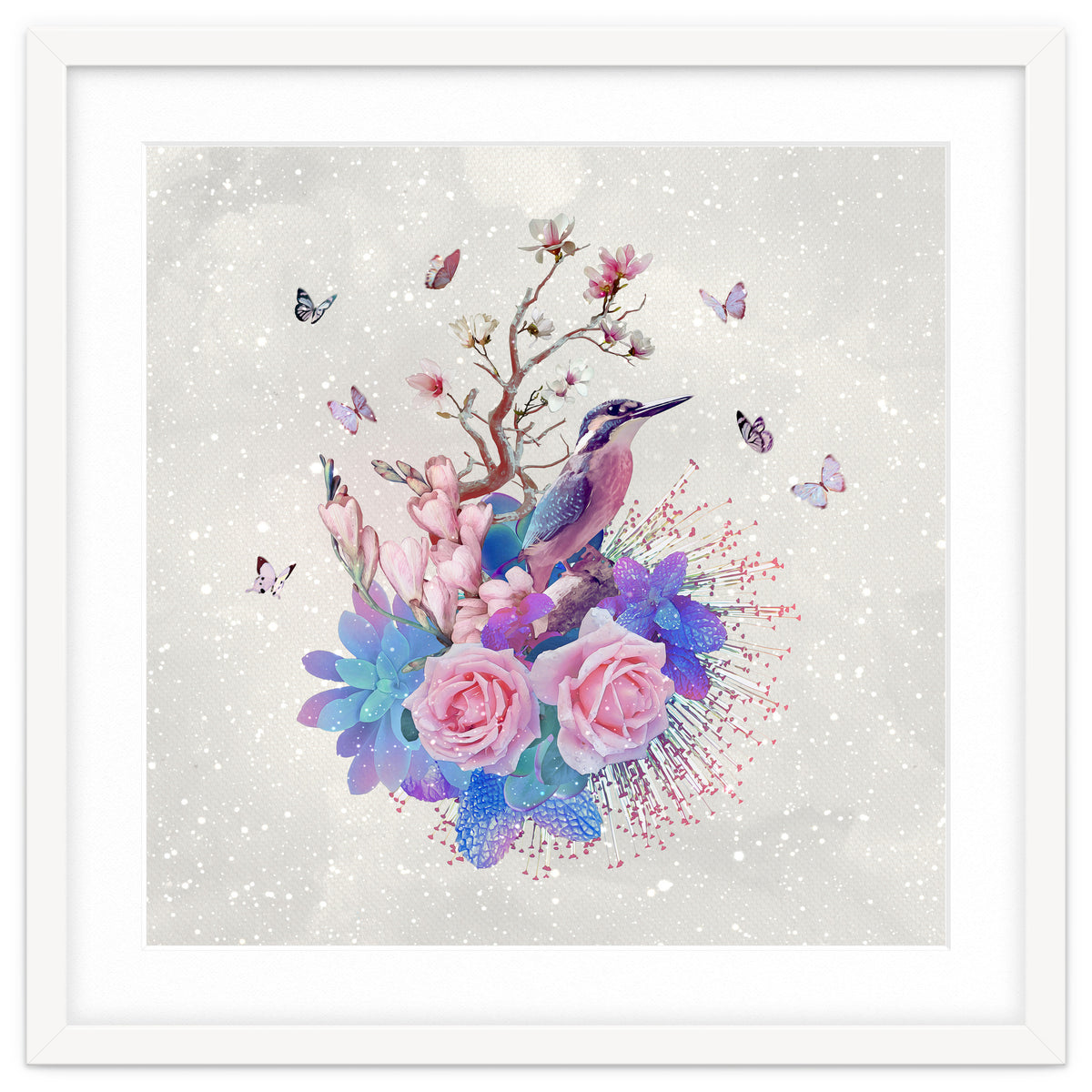 Floral Alcedo Atthis