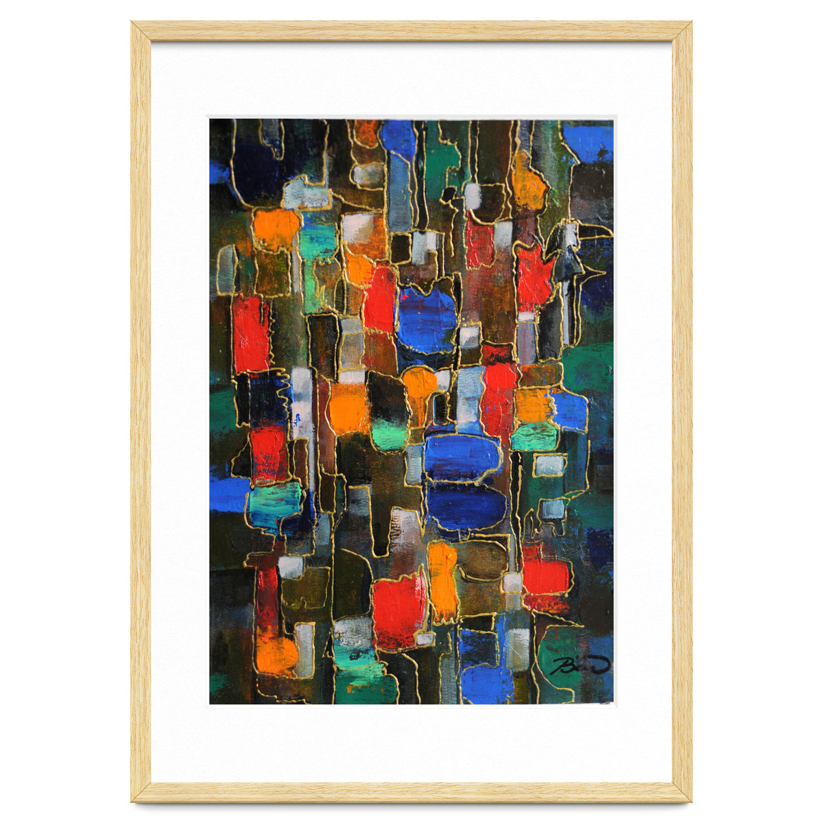 Abstract Brooklyn...38x28.cm. Acrylic