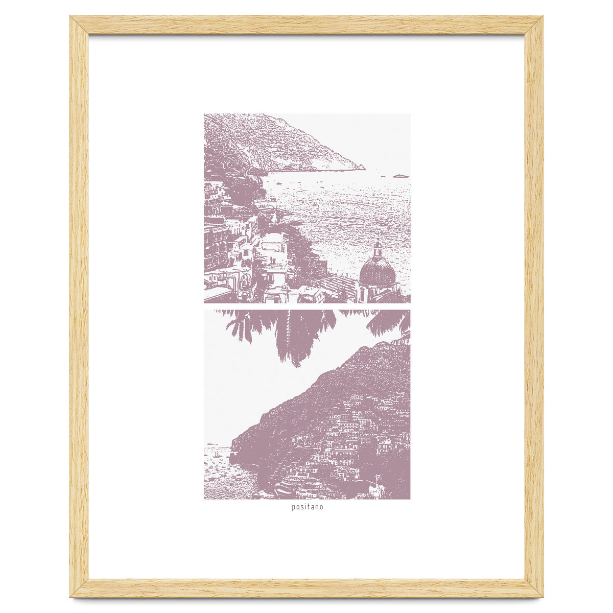 Printed Positano in Purple