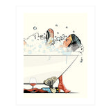 Wonder Woman in the Bath, funny Bathroom Humour (Print Only) thumbnail