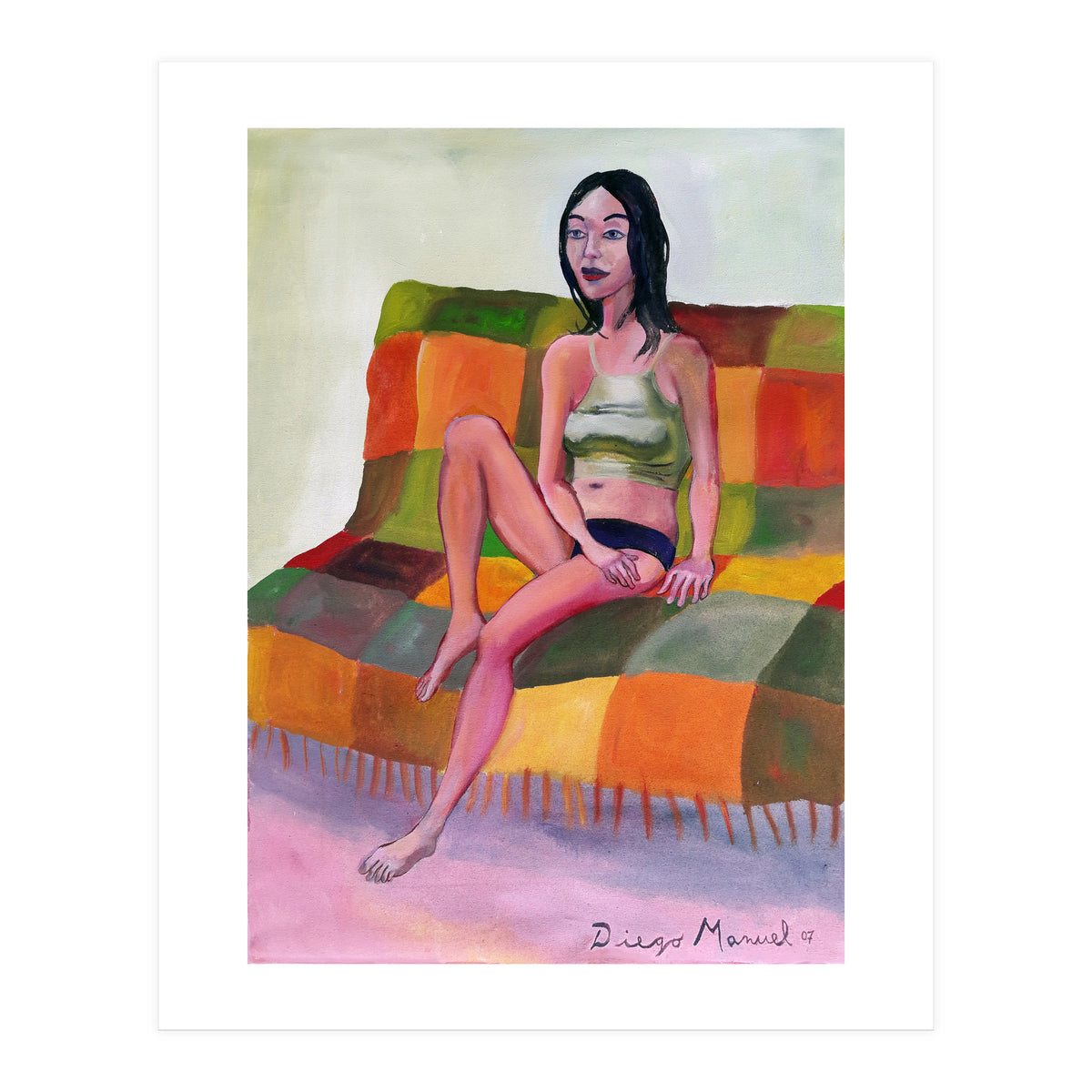 Chica En El Futon (Print Only)