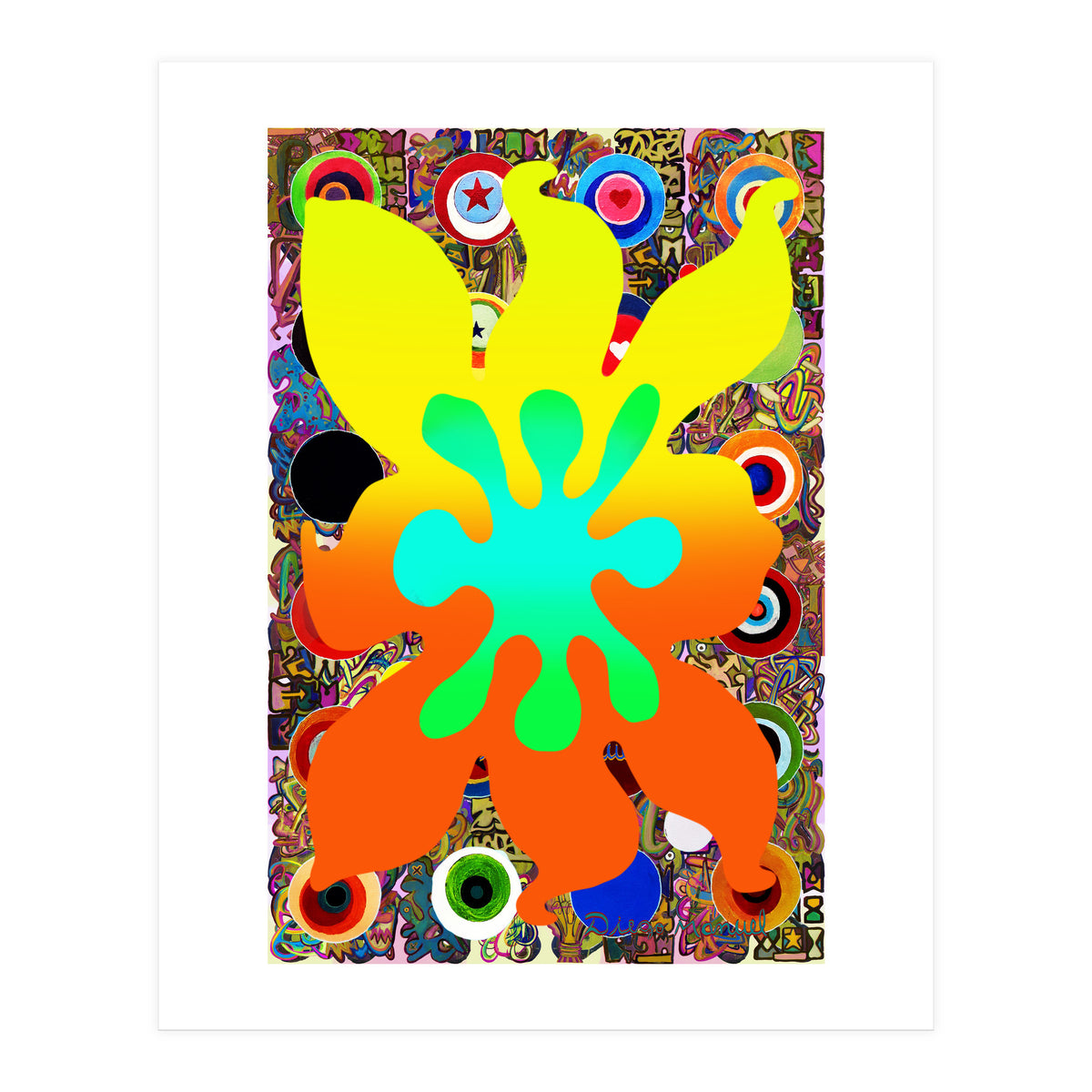 Fuego Y Graffiti 84 (Print Only)