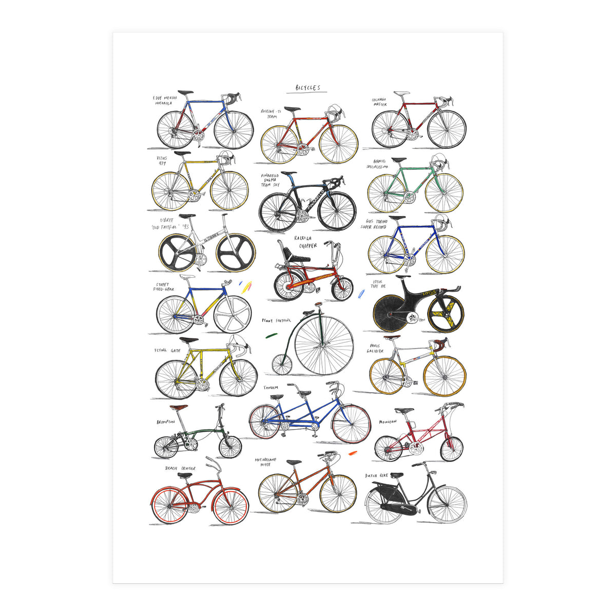 Bicycles (Print Only)