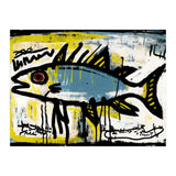 Blue Trout in Spray Painted Style Painting (Print Only) thumbnail