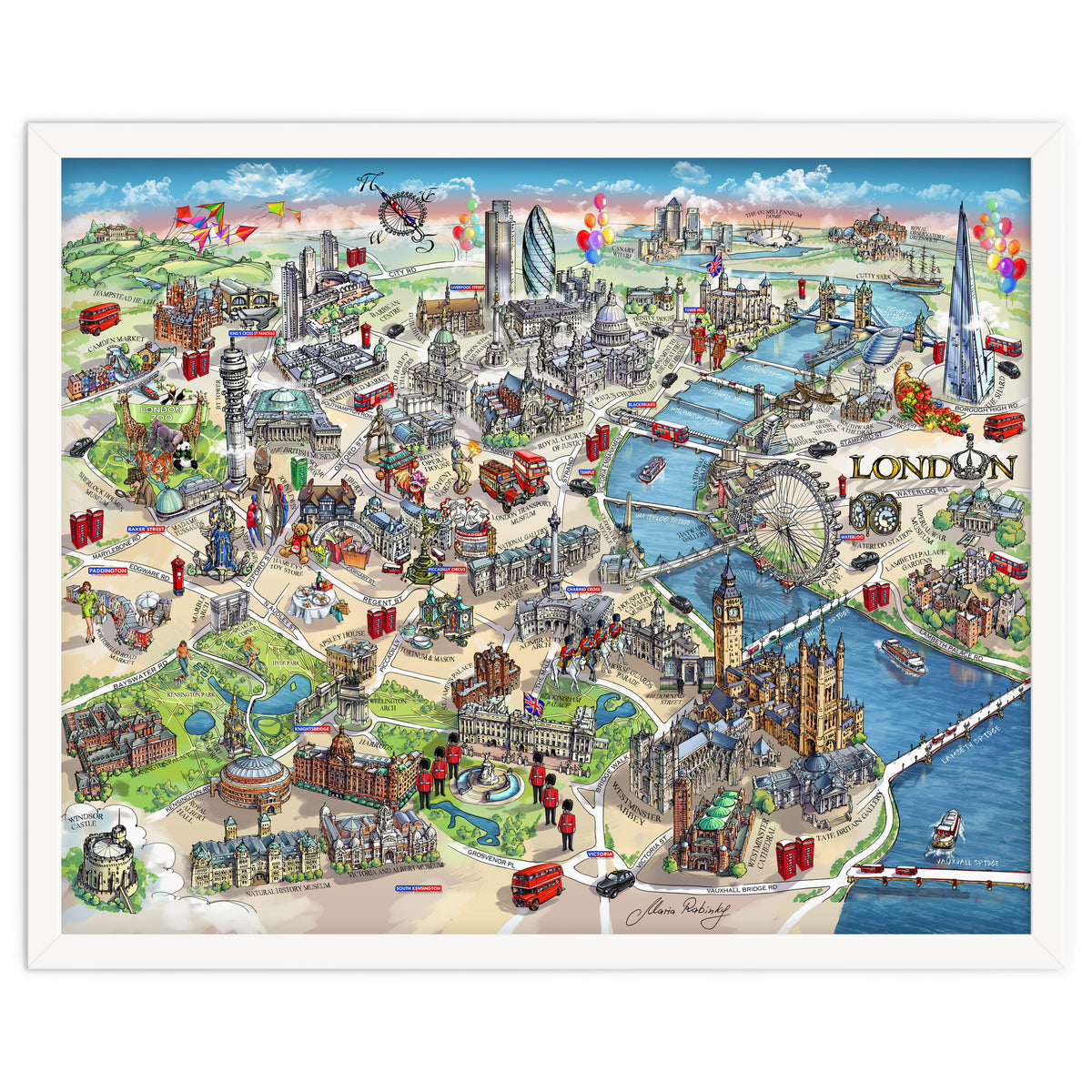 London Map Illustration