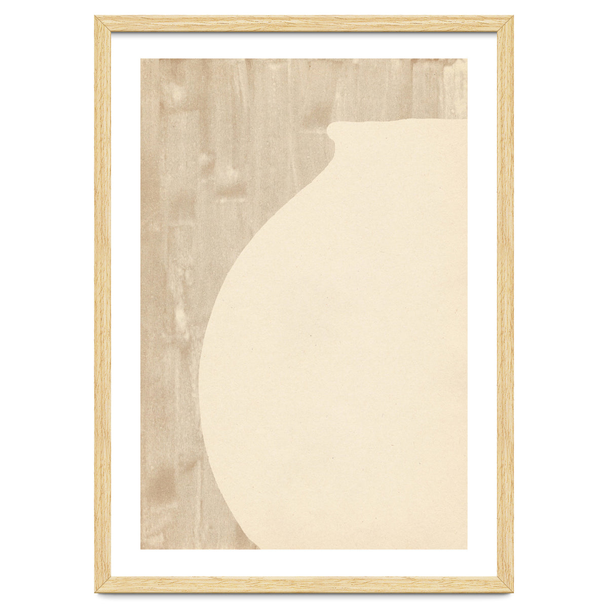 Cream tone vase silhouette