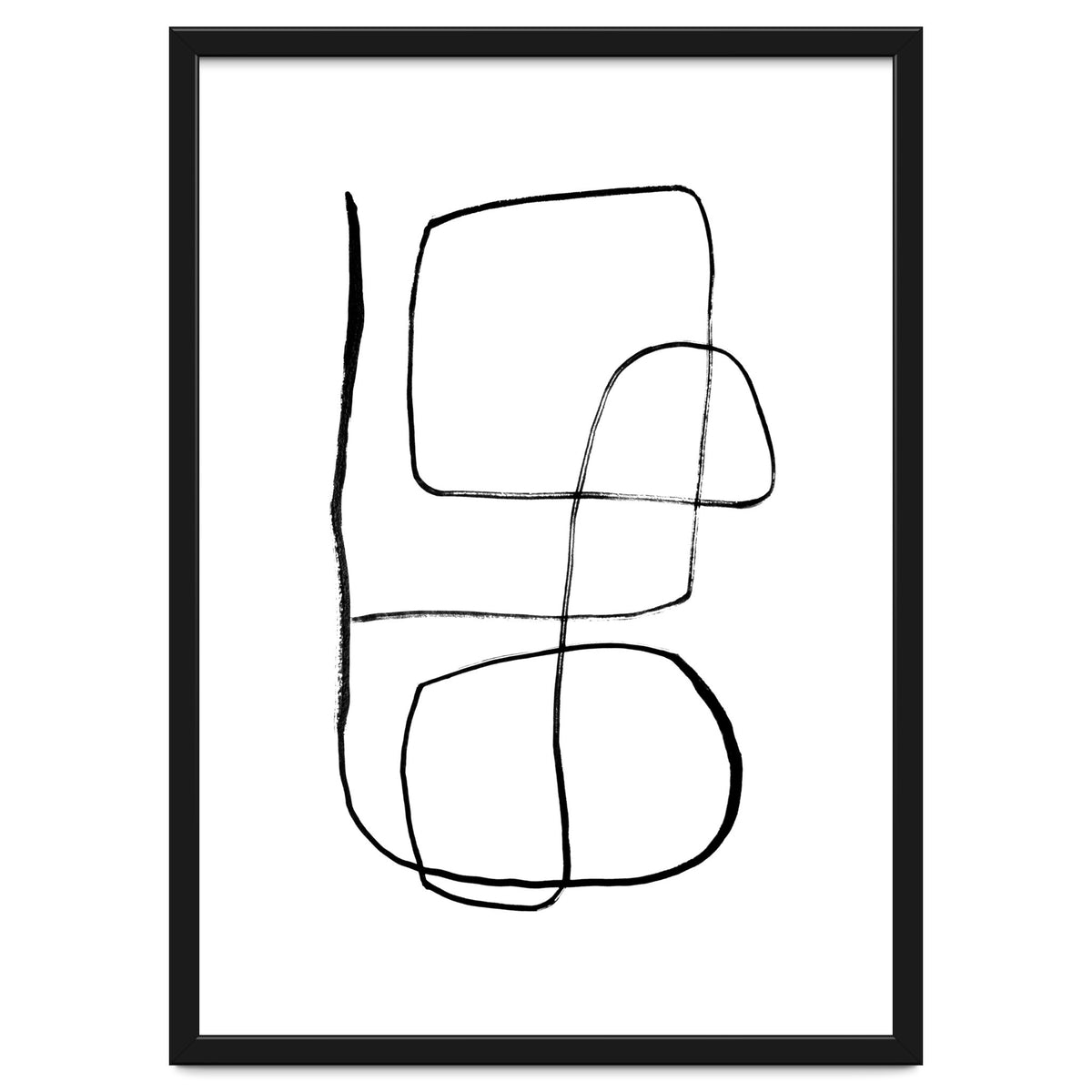 Mid-Century Line Art Print #3