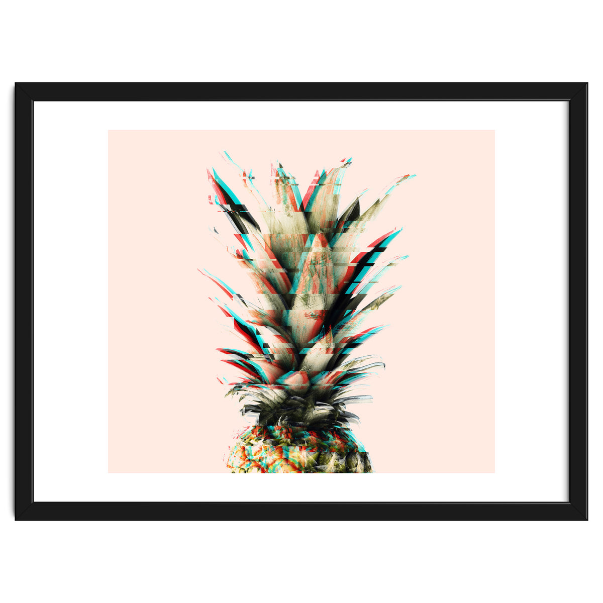 Glitch pineapple pink