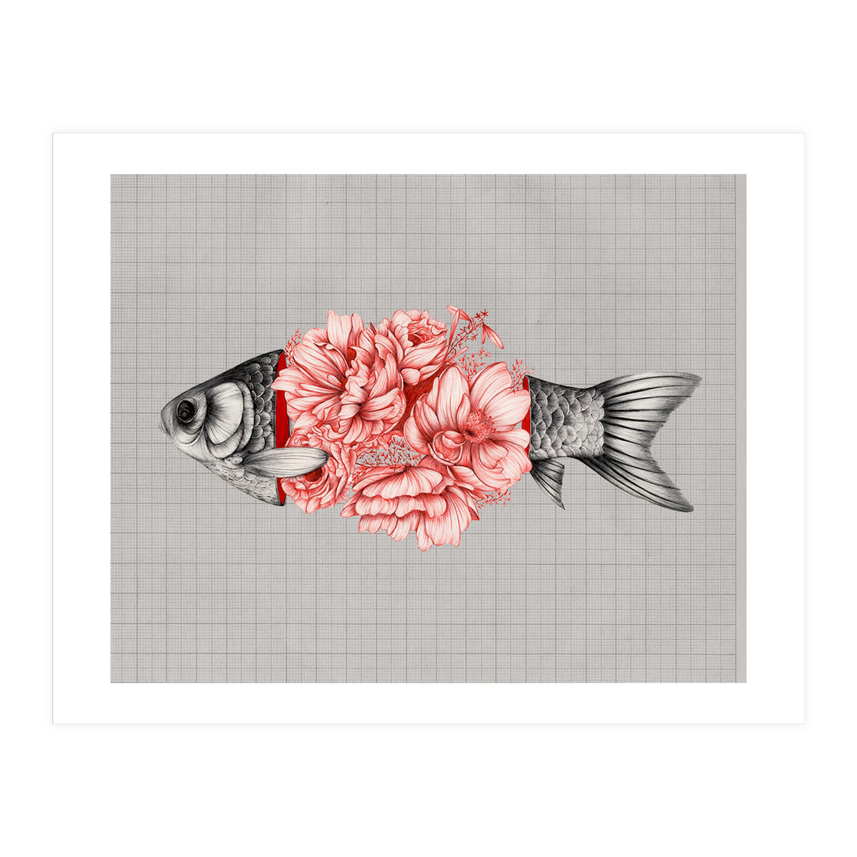 Vintage Tropical Aquarium Fish  (Print Only)